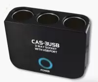 Разветвитель прикуривателя Vanson CAS-3USB Разветвитель прикуривателя Vanson CAS-3USB