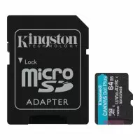 Карта памяти Kingston Canvas Go! Plus microSDXC 64GB (с адаптером)