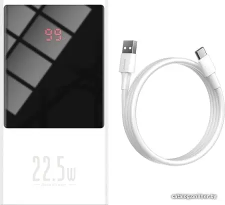 Внешний аккумулятор Baseus Super Mini Digital Display PPMN-A02 10000mAh (белый)
