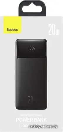 Внешний аккумулятор Baseus Bipow Digital Display PPDML-M01 20000mAh (черный)