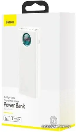 Внешний аккумулятор Baseus Amblight PPLG-A02 30000mAh (белый)