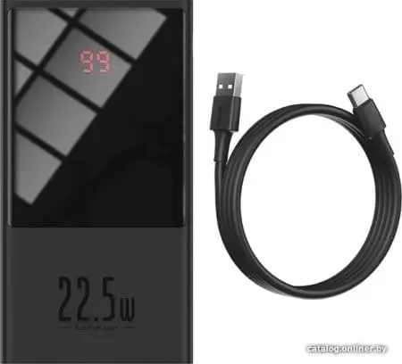 Внешний аккумулятор Baseus Super Mini Digital Display PPMN-A01 10000mAh (черный)