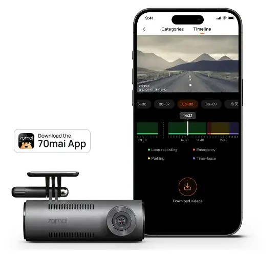 Видеорегистратор 70mai Dash Cam M310 Plus 2K