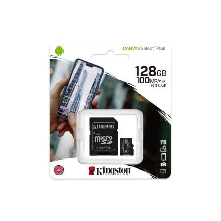 Карта памяти Kingston Canvas Select Plus microSDXC 128GB (с адаптером) Карта памяти Kingston Canvas Select Plus microSDXC 128GB (с адаптером)