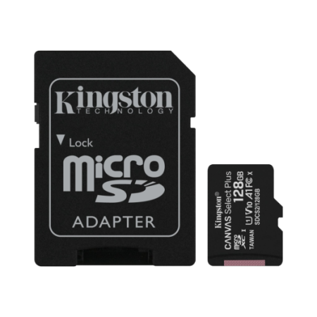 Карта памяти Kingston Canvas Select Plus microSDXC 128GB (с адаптером)