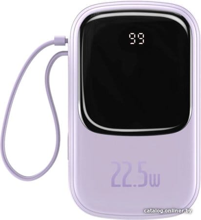 Внешний аккумулятор Baseus Qpow Digital Display PPQD-I05 20000mAh (фиолетовый)