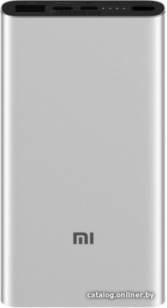 Внешний аккумулятор Xiaomi Mi Power Bank 3 18W Fast Charge 10000mAh (серебристый)