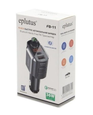 Автомобильный FM-модулятор с Bluethooth Eplutus FB-11