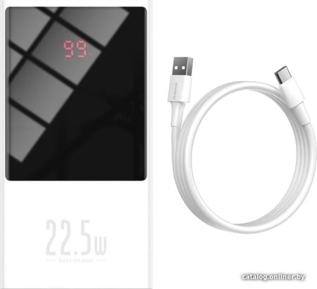 Внешний аккумулятор Baseus Super Mini Digital Display PPMN-B02 20000mAh (белый)