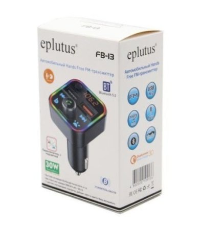 FM-модулятор с Bluethooth и голосовым помощником Eplutus FB-13