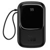 Внешний аккумулятор Baseus Qpow Pro Digital Display Fast Charge 10000mAh 20W (черный)