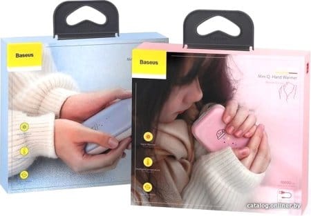 Внешний аккумулятор Baseus Mini Q Hand Warmer PPALL-CXQ03 10000mAh (голубой)