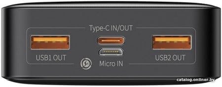 Внешний аккумулятор Baseus Bipow Digital Display PPDML-M01 20000mAh (черный)