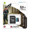 Карта памяти Kingston Canvas Go! Plus microSDXC 64GB (с адаптером)
