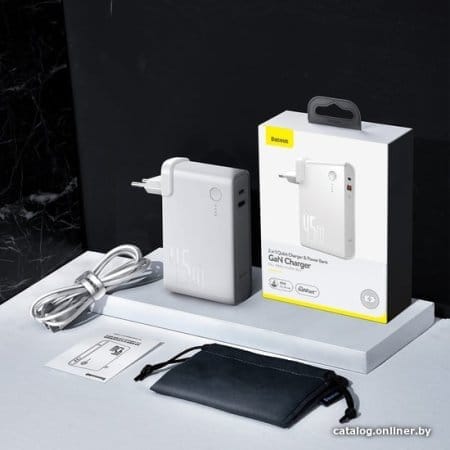 Внешний аккумулятор Baseus GaN PPNLD-C02 10000mAh (белый)