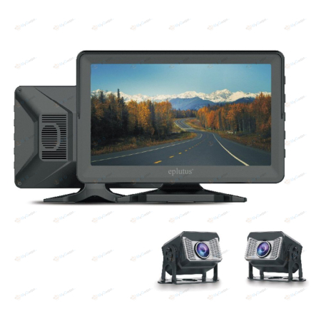 Автомобильный видеорегистратор-монитор для грузовиков Eplutus D705 / 2 камеры